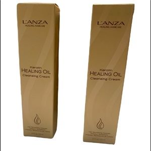 New L’ANZA Keratin Healing Oil Cleansing Cream; Bundle of Two